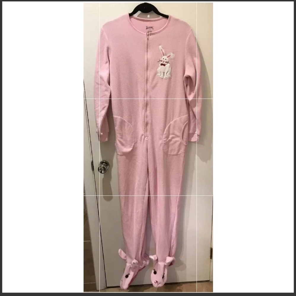 Nick & Nora Pink Bunny PJs Size Small